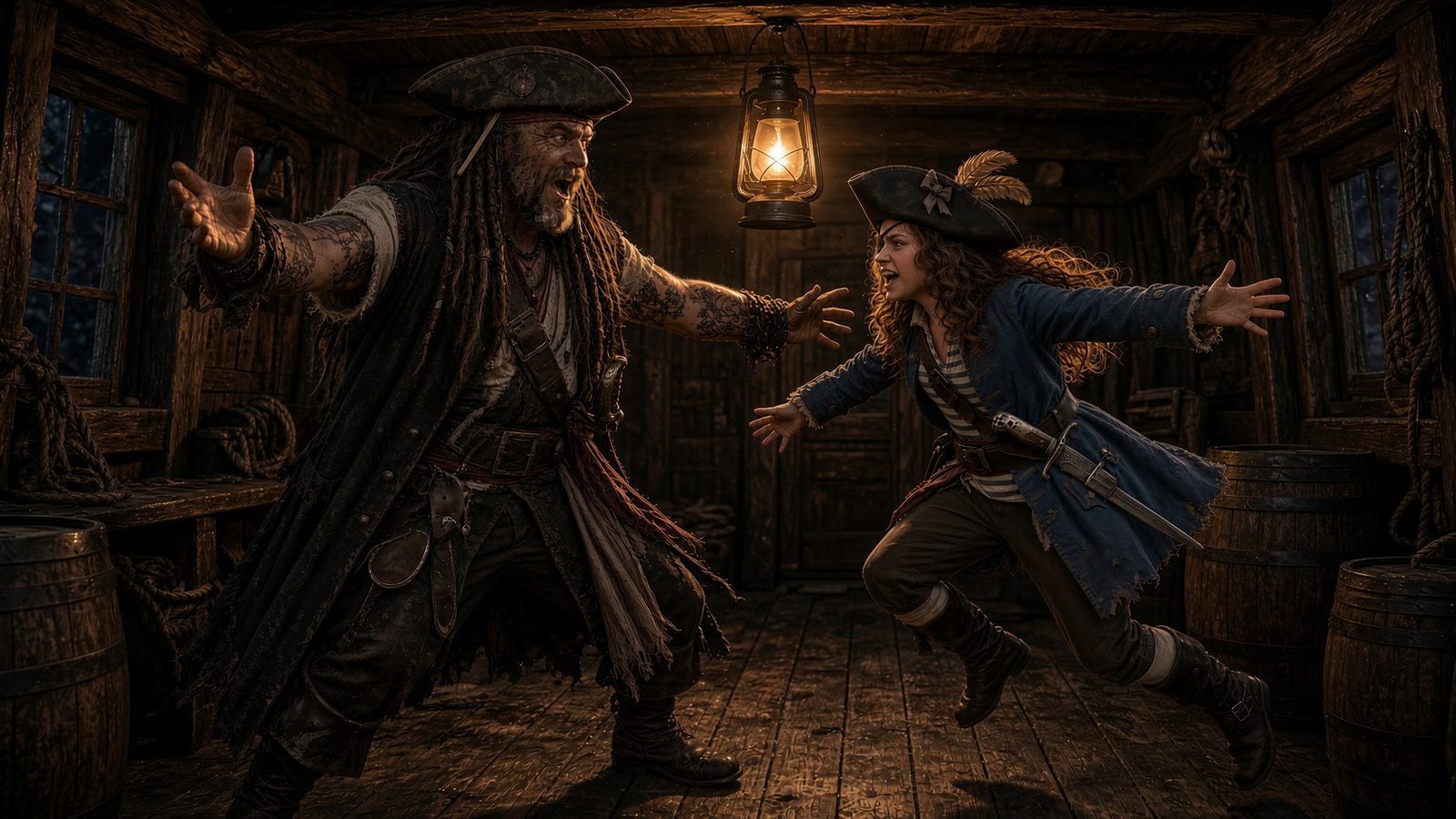 Jack sfonda la porta: Rouge gli salta addosso